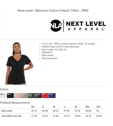 Next Level V-Neck Women's T-Shirt - Constantly Create Shop